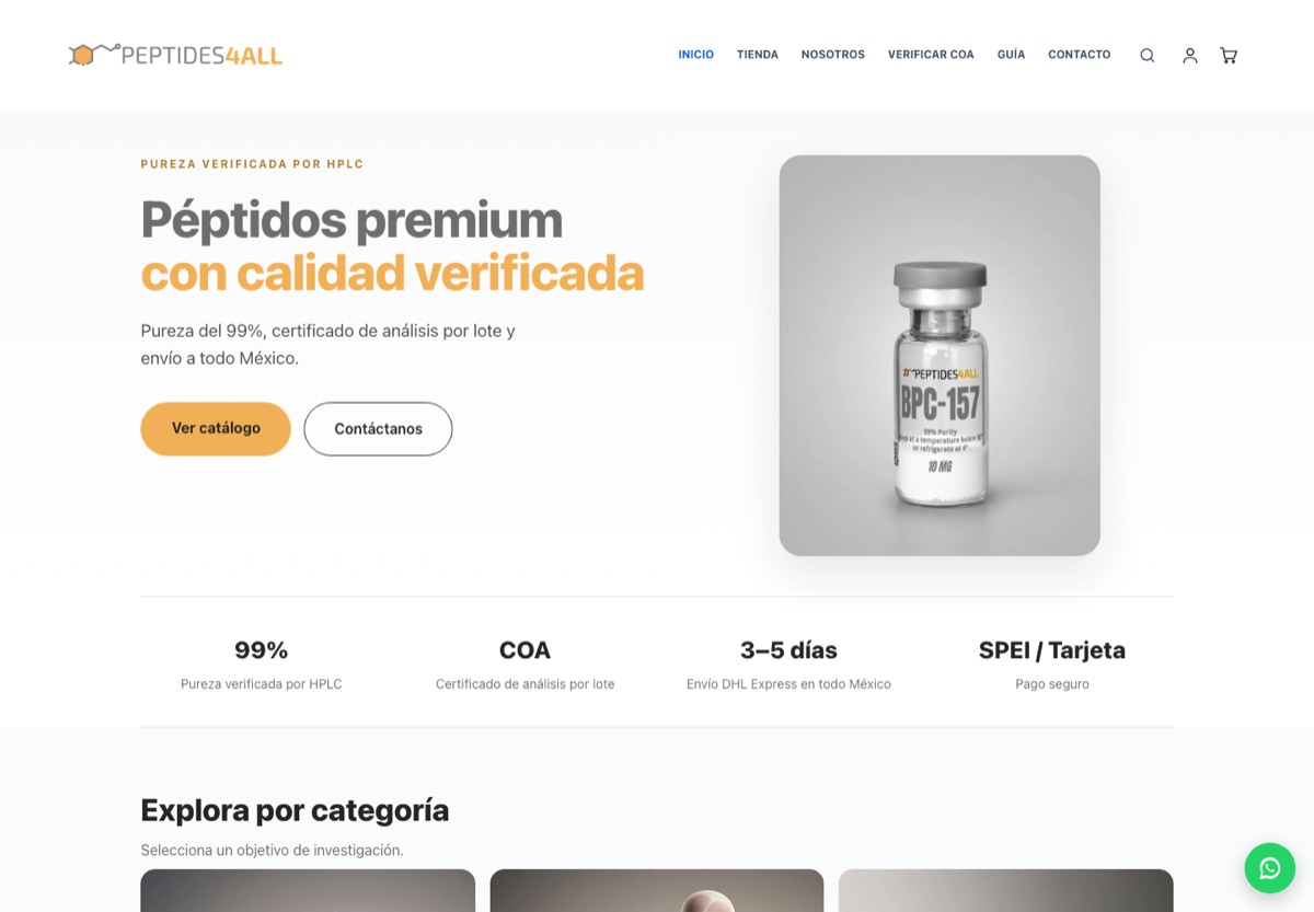Peptides4ALL — screenshot