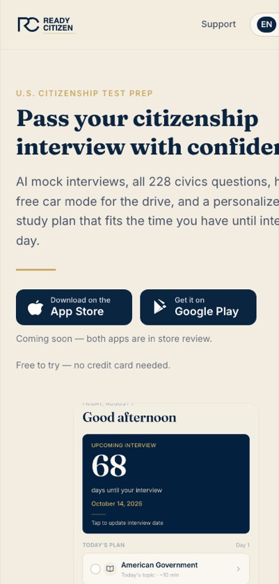 ReadyCitizen — screenshot